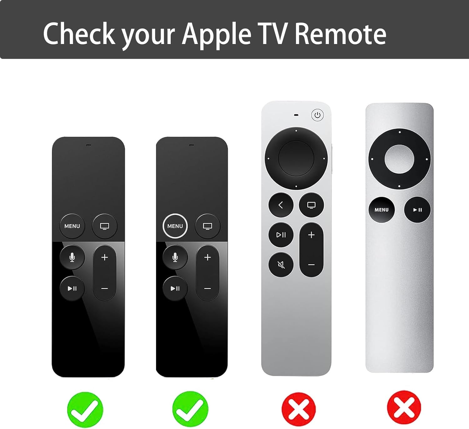Case Compatible with Apple TV 4K/ 4Th Gen Remote Light Weight Anti-Slip Shock Proof Silicone Cover for Controller for Apple TV Siri Remote Glow in the Dark