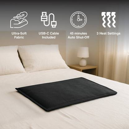 LED Fast Charging Power Bank & Extra Large Electric Heating Pad: Power & Comfort Duo!