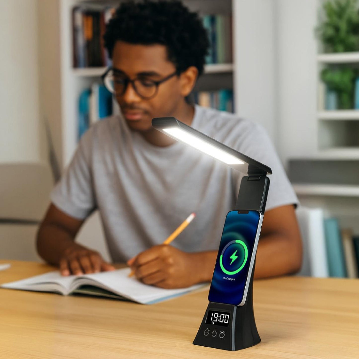 The Modern Workspace Productivity Bundle: Pursonic 3-in-1 LED Desk Lamp + Sip & Charge Wireless & Mug Warmer